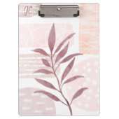 Abstracte Kalmerende Waterverf Vormgeving Klembord (Voorkant)