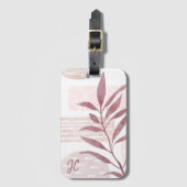 Abstracte kalmerende Waterverven Bagagelabel (Voorkant (verticaal))