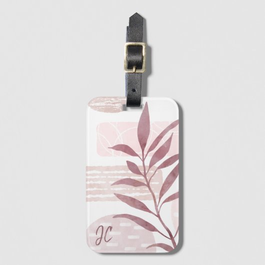 Abstracte kalmerende Waterverven Bagagelabel (Voorkant (verticaal))