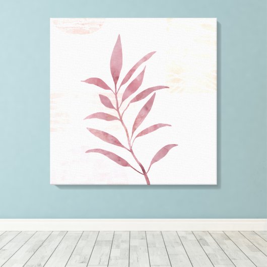 Abstracte kalmerende Waterverven Canvas Afdruk (Insitu (Houten vloer))