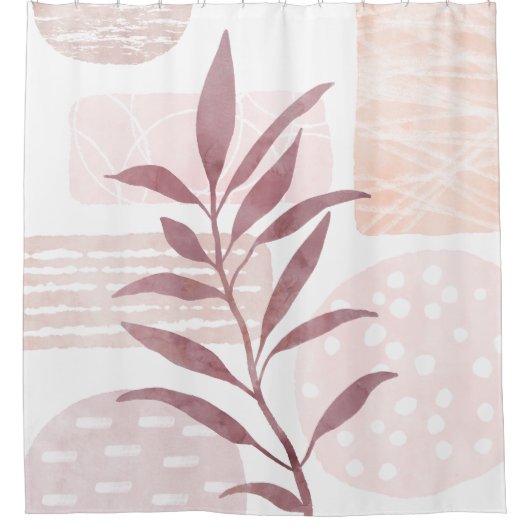 Abstracte kalmerende Waterverven Douchegordijn (Voorkant)
