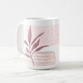 Abstracte kalmerende Waterverven Koffiemok (Voorkant links)