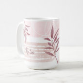 Abstracte kalmerende Waterverven Koffiemok (Voorkant links)