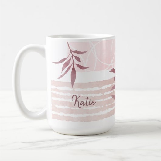 Abstracte kalmerende Waterverven Koffiemok (Links)