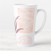 Abstracte kalmerende Waterverven Latte Mok (Rechts)