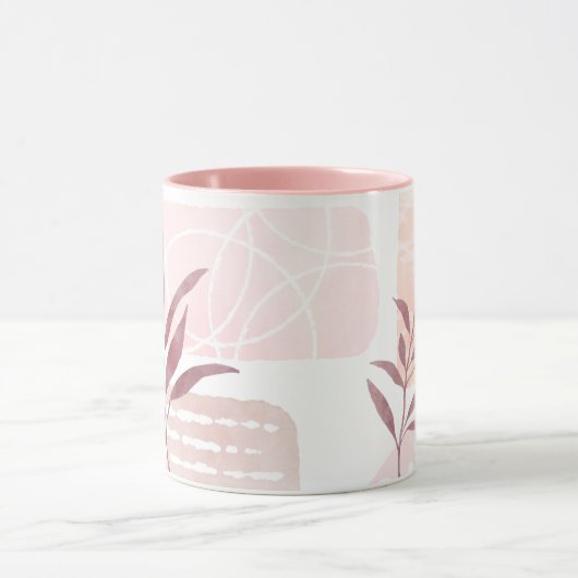 Abstracte kalmerende Waterverven Mok (Midden)