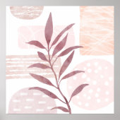 Abstracte kalmerende Waterverven Poster (Voorkant)