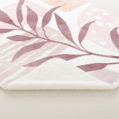 Abstracte kalmerende Waterverven Sherpa Deken (3/4)