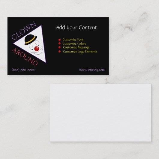 Abstracte kappen Logo, Sjabloon van de krulkunst Visitekaartje (Voorkant / Achterkant)