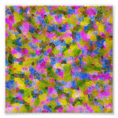 ABSTRACTE KARAKTER VAN COLORFUL FOTO AFDRUK (Voorkant)