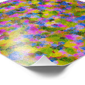 ABSTRACTE KARAKTER VAN COLORFUL FOTO AFDRUK (Hoek)