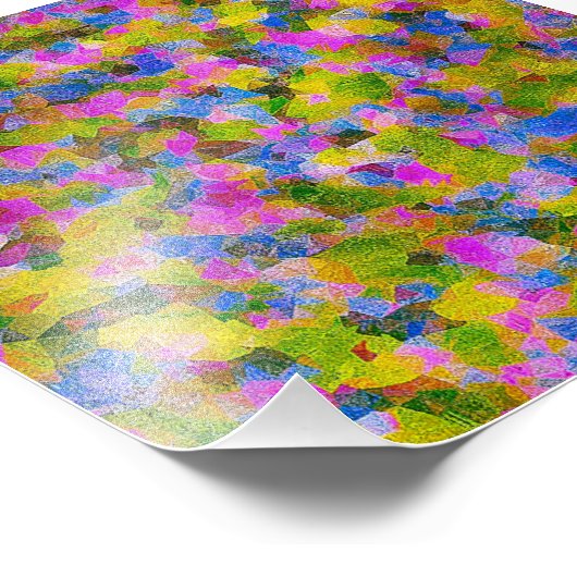 ABSTRACTE KARAKTER VAN COLORFUL FOTO AFDRUK (Hoek)