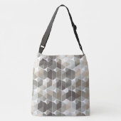 Abstracte karamelschalen crossbody tas (Achterkant)