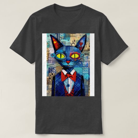 Abstracte kat 5 t-shirt (Design voorkant)