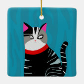 Abstracte kat keramisch ornament (Achterkant)