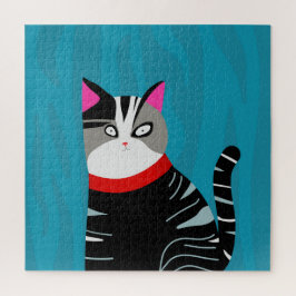 Abstracte kat legpuzzel