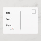 Abstracte kat met gele ogen uitnodiging briefkaart (Achterkant)