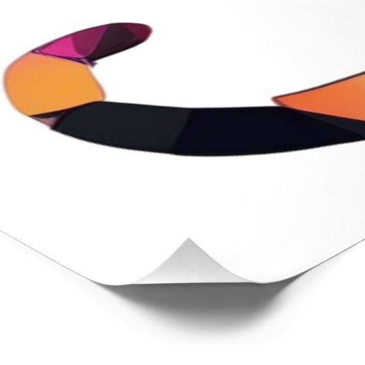 Abstracte kat perfect poster (Hoek)