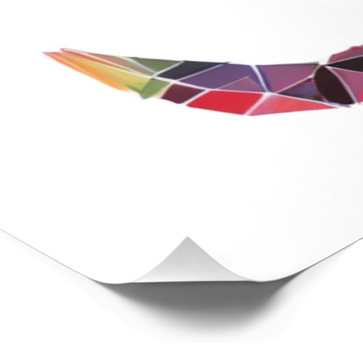 Abstracte kat perfect poster (Hoek)