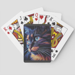 Abstracte kat pokerkaarten