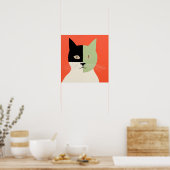 Abstracte kat poster (Keuken)