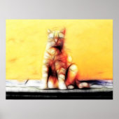 Abstracte kat poster (Voorkant)