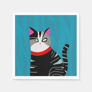 Abstracte kat servet