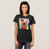 Abstracte Kat T-shirt (Voorkant volledig)