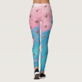 Abstracte Kat Vlinder Leggings (Achterkant)