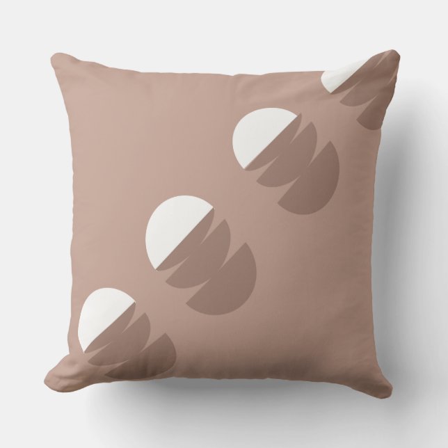 Abstracte Katoenen Vormen Kussen (Voorkant)