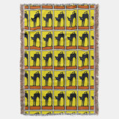 Abstracte katten deken (Voorkant Verticaal)