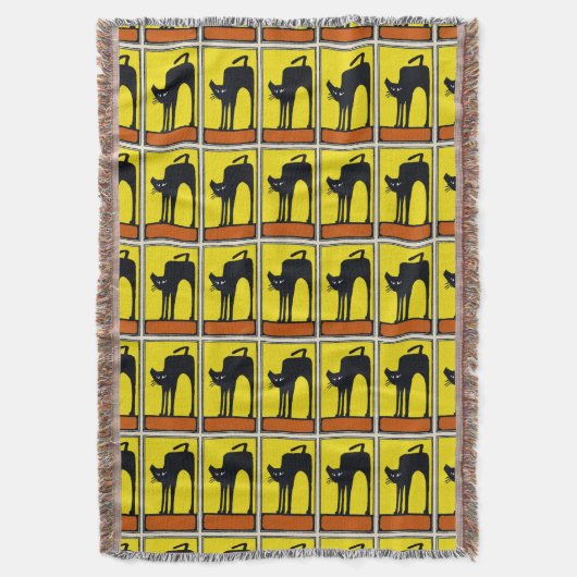Abstracte katten deken (Voorkant Verticaal)