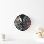 Abstracte katten kunst ronde klok (Huis)