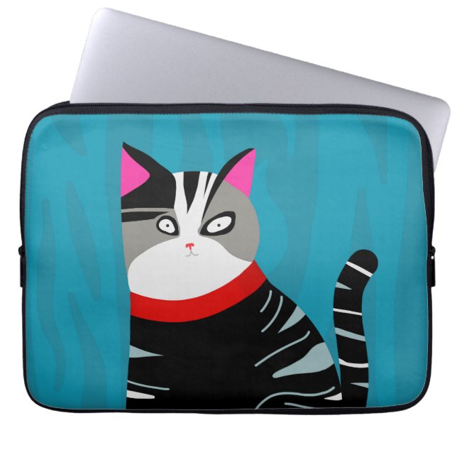 Abstracte Katten Laptophoes Laptop Sleeve (Voorkant)