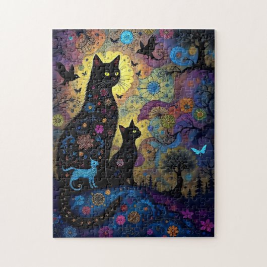 Abstracte katten legpuzzel (Verticaal)