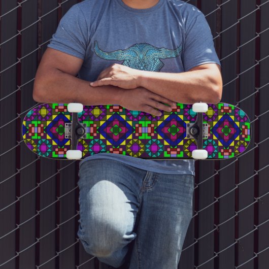 Abstracte katten persoonlijk skateboard (Buiten 3)
