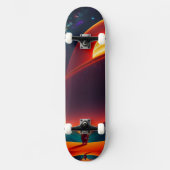 Abstracte katten persoonlijk skateboard (Voorkant)
