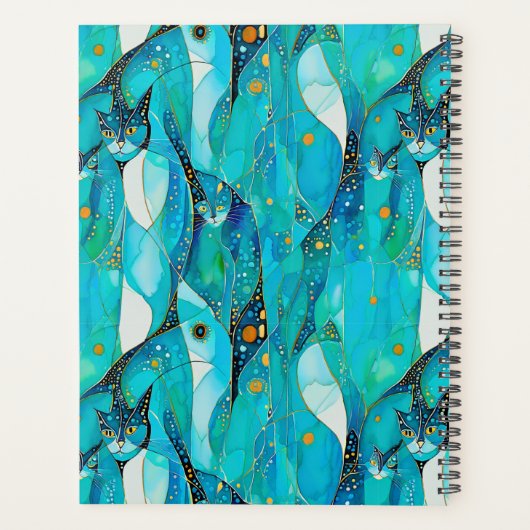 Abstracte katten planner (Achterkant)