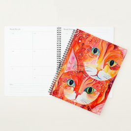Abstracte katten planner