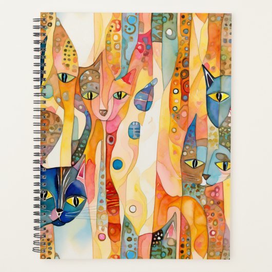 Abstracte katten planner (Voorkant)