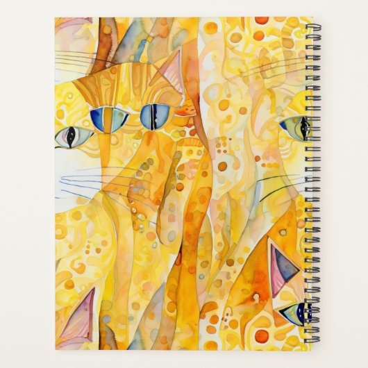 Abstracte katten planner (Achterkant)