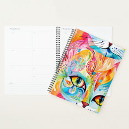 Abstracte katten planner