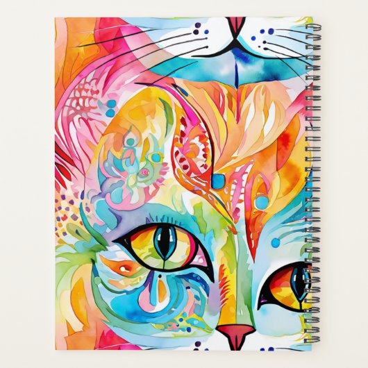Abstracte katten planner (Achterkant)