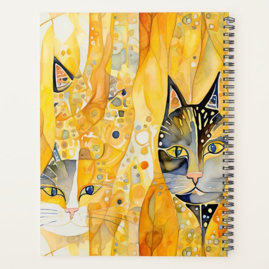 Abstracte katten planner (Achterkant)