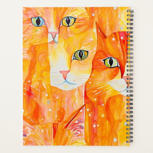 Abstracte katten planner (Achterkant)