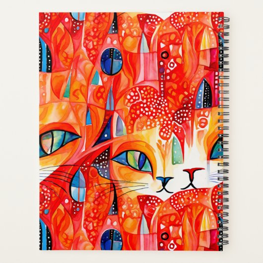 Abstracte katten planner (Achterkant)