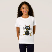 Abstracte katten Shirten T-shirt (Voorkant volledig)