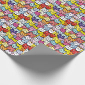 Abstracte katten verstrengeld cadeaupapier (Hoek)