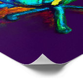 ABSTRACTE KATTENKUNST EXTRA KLEURRIJK VAN SIXSOX POSTER (Hoek)