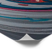 Abstracte kattenkunst poster (Hoek)